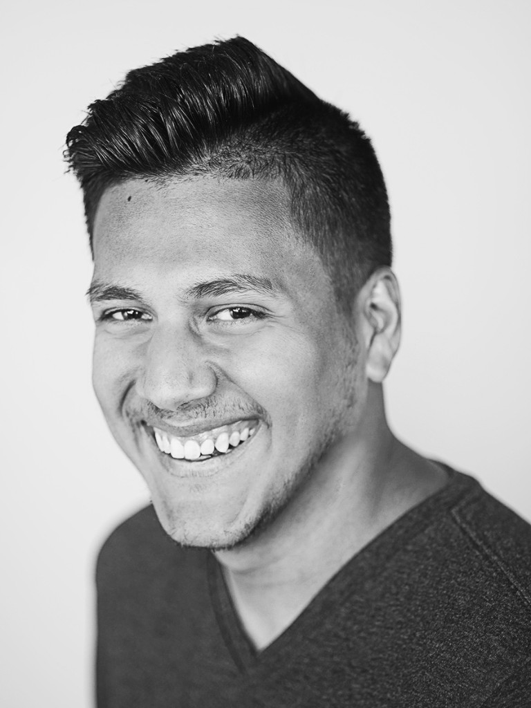 Portrait of Michael Peacock laughing.